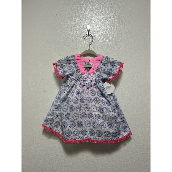 NWT Fox & Finch Sahara Pom Pom Dress With Bloomers Size 6 Months - Picture 1 of 5